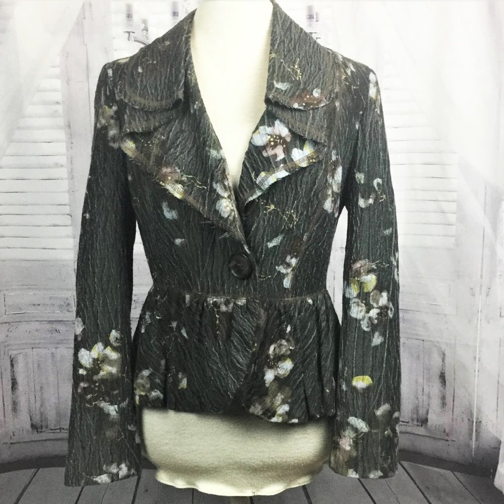 Vintage People Like Frank Green Boho Blazer M